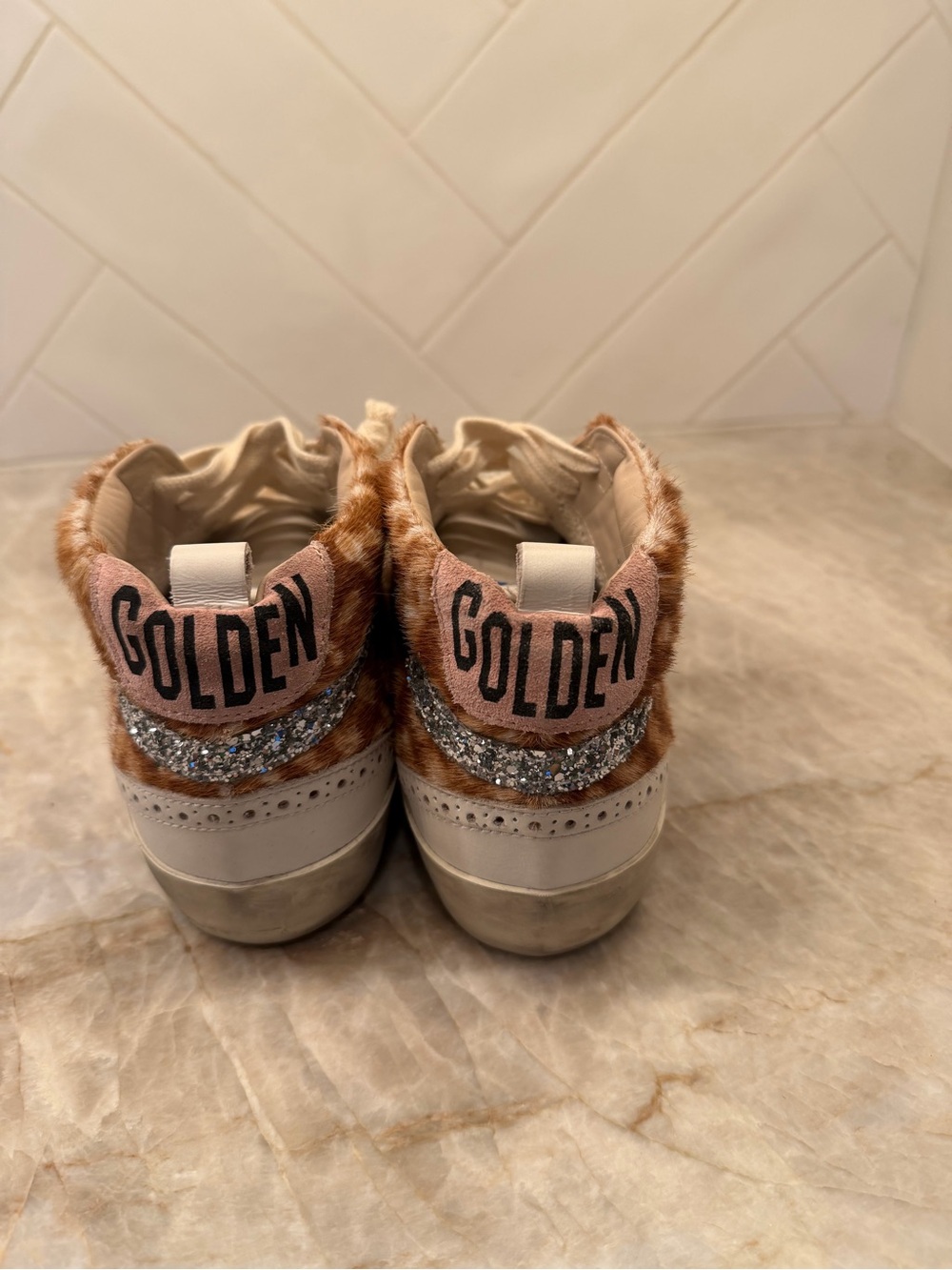 Golden Goose Midstar Classic Leopard Hazelnut Leo / White / Ice 39 - Picture 4 of 10